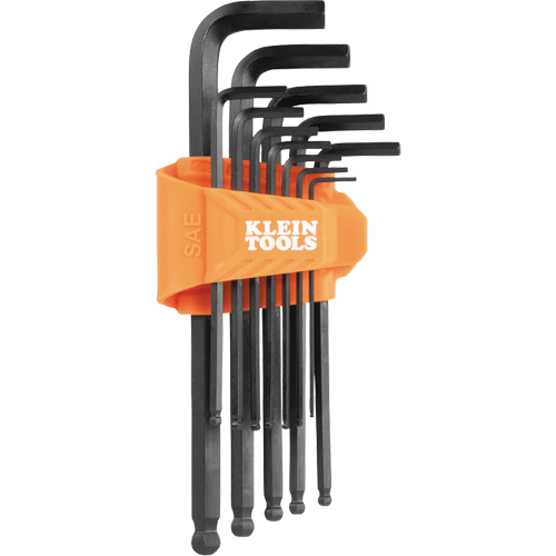 L-Style Ball-End Hex Key Wrench Set, 12 Pcs., Imperial Absolute Business Supply