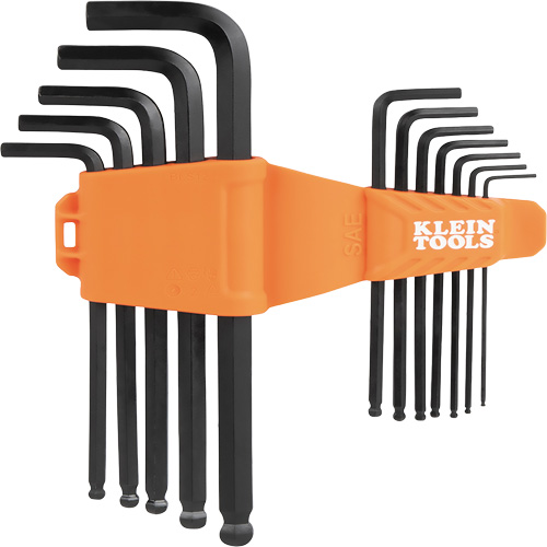 L-Style Ball-End Hex Key Wrench Set, 12 Pcs., Imperial Absolute Business Supply