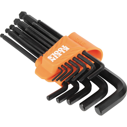 L-Style Ball-End Hex Key Wrench Set, 12 Pcs., Imperial Absolute Business Supply