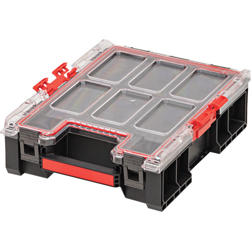 Organisateur moyen haut avec cloisons en mousse &agrave; plusieurs couches Arx, 10-2/5" x 14-3/10" x 4-1/5", Noir Absolute Business Supply