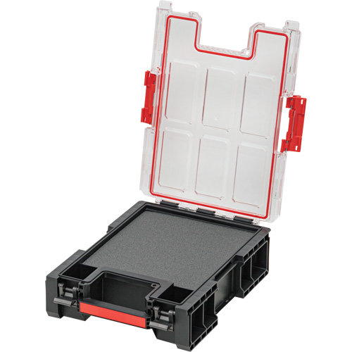 Organisateur moyen haut avec cloisons en mousse &agrave; plusieurs couches Arx, 10-2/5" x 14-3/10" x 4-1/5", Noir Absolute Business Supply