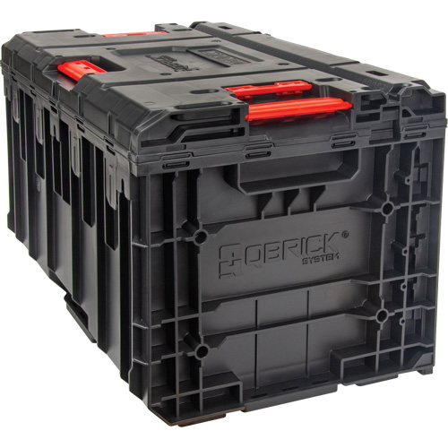 Boîte &agrave; outils Arx &agrave; un tiroir, 11-1/5'' la x 18-3/10" p x 9-1/10" h, Noir/Rouge Absolute Business Supply
