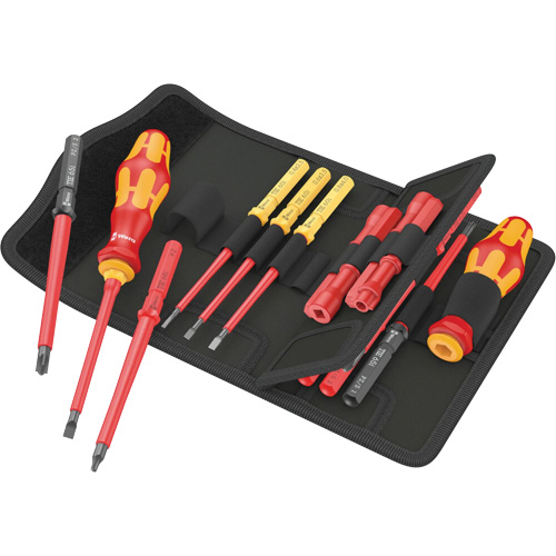 Insulated Screwdriver Set for Slotted Screws, 1000 V, 18 Pcs Absolute Business Supply