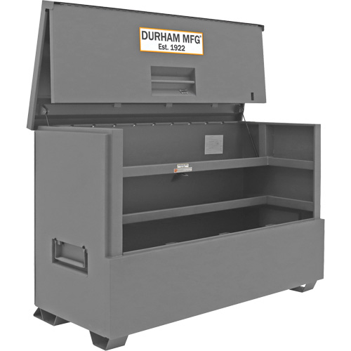 Coffre de style piano pour le chantier de 57,4 pi3, 72-7/16" la x 33-7/8" p x 49-7/16" h, Gris Absolute Business Supply