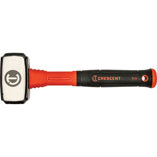 Drilling Hammer, 3 lbs., Fibreglass Handle, 4" L Absolute Business Supply