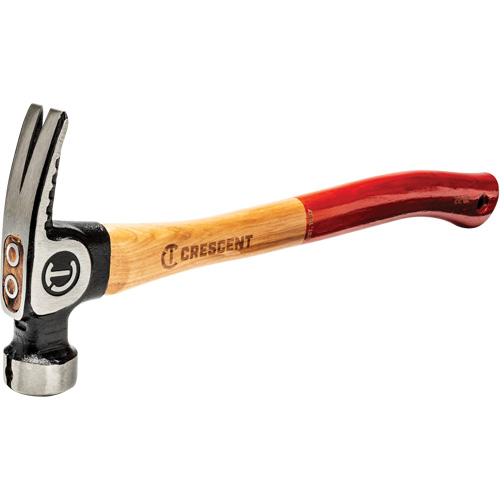 Milled-Face Framing Hammer, 22 oz., Wood Handle, 18" L Absolute Business Supply