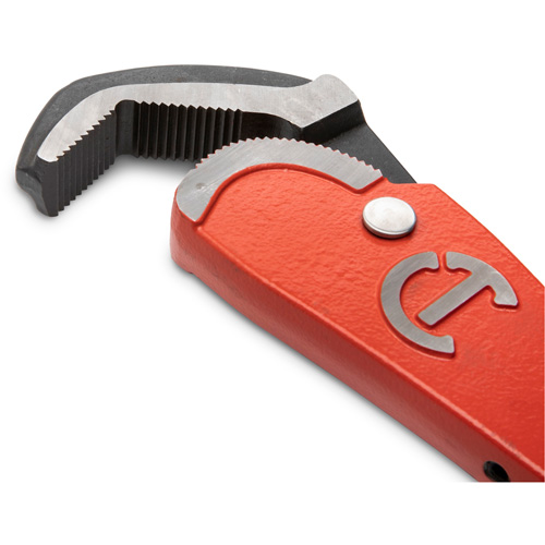 Self-Adjusting Steel Pipe Wrench, 2-1/2" Jaw Capacity, 16" Long, Powder Coated Finish, Non-Ergonomic Handle Absolute Business Supply
