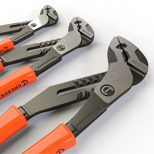 Z2 K9 Straight Jaw Dipped Handle Tongue & Groove Plier Set, 3 Pieces Absolute Business Supply