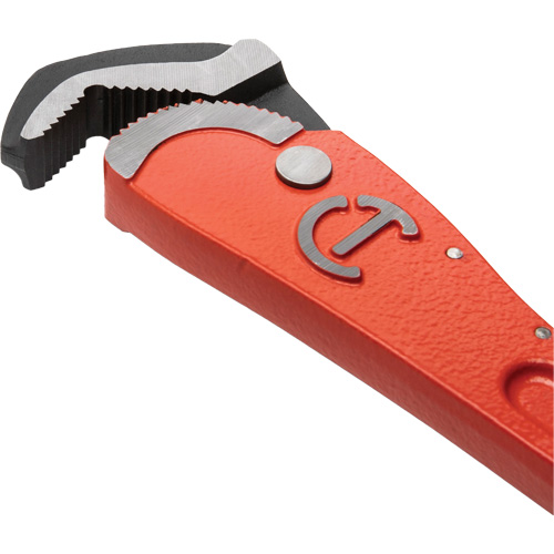 Self-Adjusting Pipe Wrench, 1-1/2" Jaw Capacity, 12" Long, Powder Coated Finish, Non-Ergonomic Handle Absolute Business Supply