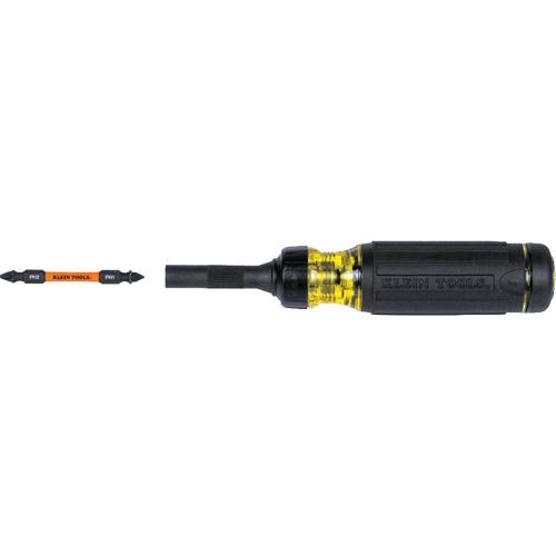 15-in-1 Ratcheting Impact-Rated Multi-Bit Torsion Zone Screwdriver, 9-1/2" L, Cushion Grip Handle Absolute Business Supply