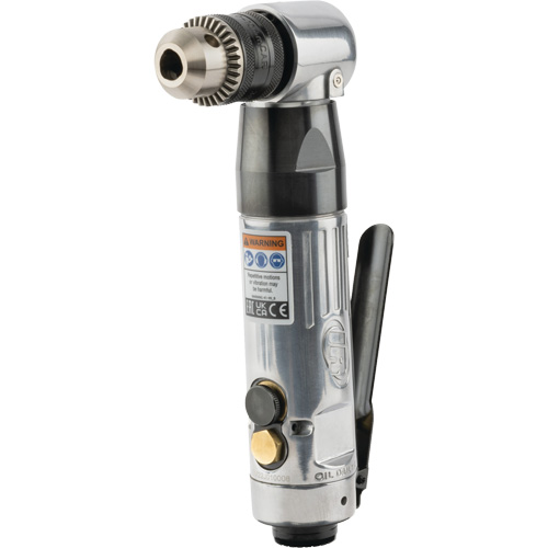 Perceuse pneumatique &agrave; angle, 20,5 pi, cu/min, 1/4" NPT, 98 dBA, 3/8" mandrin, Avec cl&eacute; Absolute Business Supply