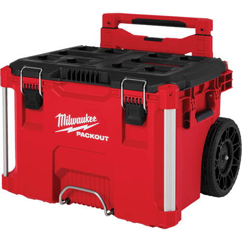 Boîte &agrave; outils sur roues PACKOUT, 18" x 22" x 19-1/2", Noir/Rouge Absolute Business Supply