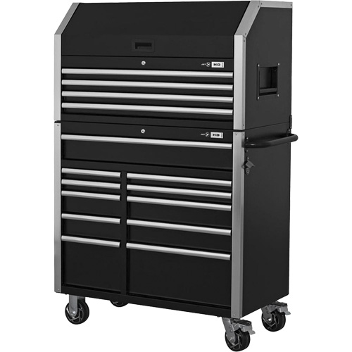 HDCC-4115 Combo boîte &agrave; outils s&eacute;rie HD, 21-1/2" P x 44-1/5" la x 63-3/10" h, Noir Absolute Business Supply