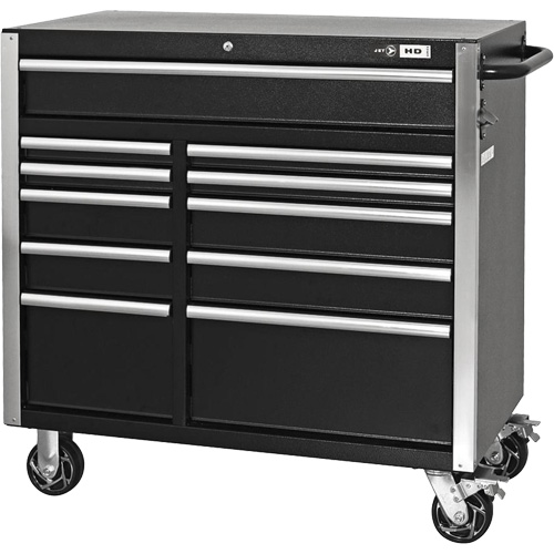 HDCC-4115 Combo boîte &agrave; outils s&eacute;rie HD, 21-1/2" P x 44-1/5" la x 63-3/10" h, Noir Absolute Business Supply