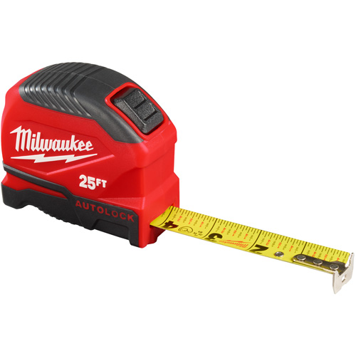 Auto-Lock Tape Measure, 1" x 25' Absolute Business Supply