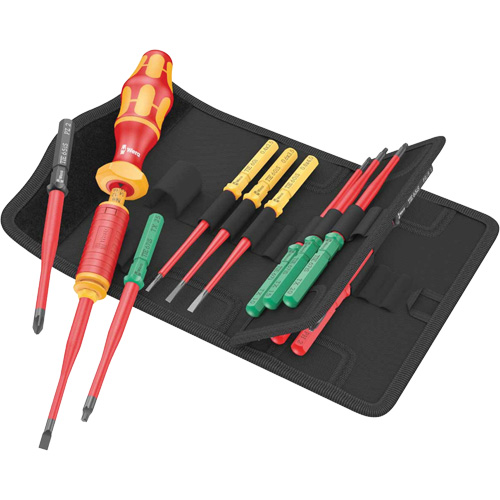 Jeu de lames Kraftform Kompakt &agrave; couple VDE 15-morceaux, 1000 V Absolute Business Supply