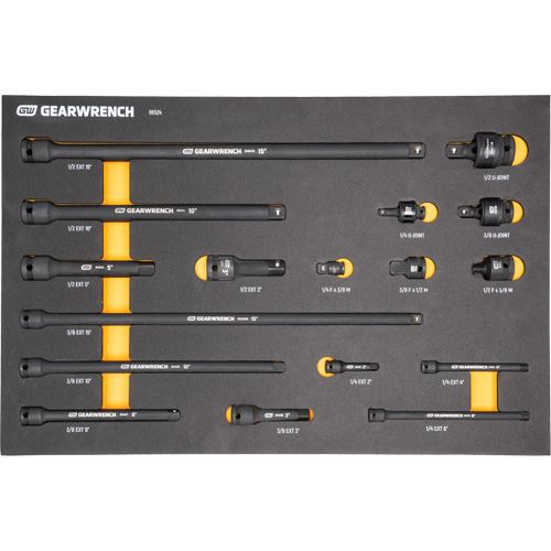 Jeu d'outils de m&eacute;canicien dans des plateaux modulaires en mousse avec conteneur de rangement, 247 morceaux Absolute Business Supply