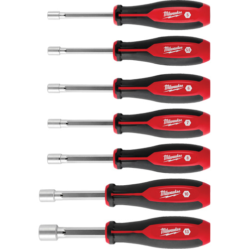 HollowCore Nut Driver Set, 7, Magnetic, Metric Absolute Business Supply