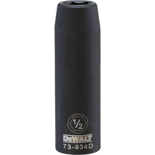 Socket, Impact, 1/2", 1/2" Drive, 6 Points Absolute Business Supply