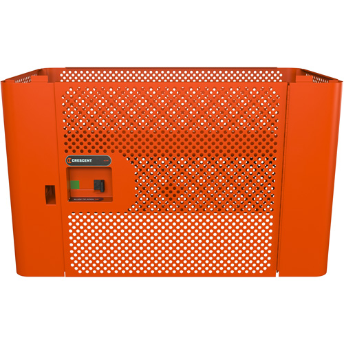 Panneau de s&eacute;curit&eacute; en maille RAILWORKS avec porte simple et rangement verrouillable Absolute Business Supply