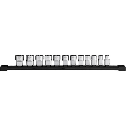 Jeu de douilles m&eacute;triques &agrave; 12 pans, 12 Mcx, Prise de 3/8" Absolute Business Supply