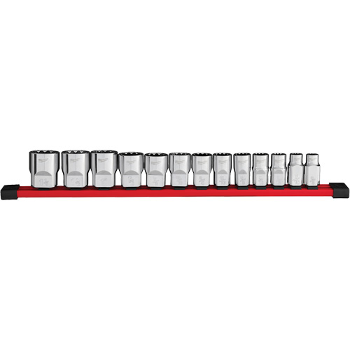 Jeu de douilles SAE &agrave; 12 pans, 13 Mcx, Prise de 1/2" Absolute Business Supply