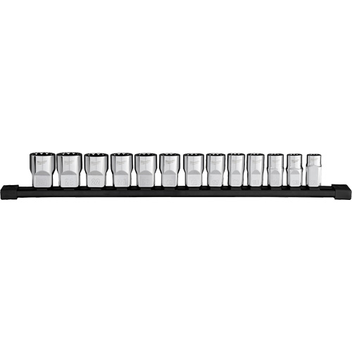 Jeu de douilles m&eacute;triques &agrave; 12 pans, 13 Mcx, Prise de 1/2" Absolute Business Supply