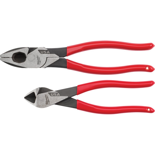 Dipped Grip Cutting Pliers Set, 2 Pieces Absolute Business Supply