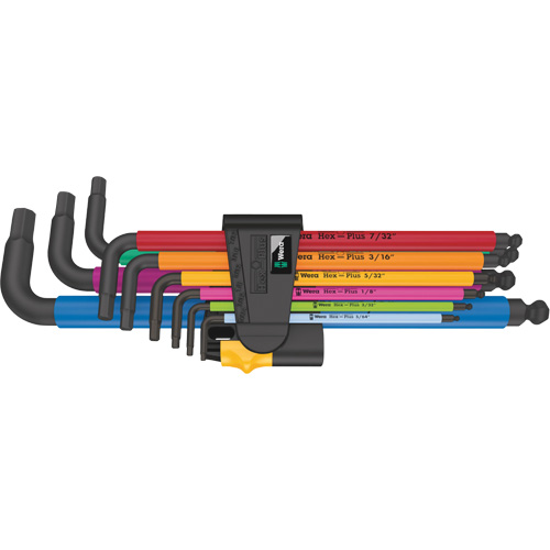 Jeu de cl&eacute;s m&acirc;les 950/9 Hex-Plus multicolore, 9 mcx, Imp&eacute;rial Absolute Business Supply