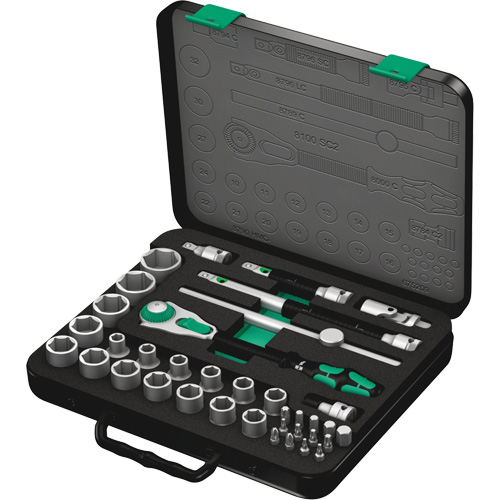 Jeu de cliquets rapides Zyklop 8100 SC 2, 37 Mcx, Prise de 3/8" Absolute Business Supply
