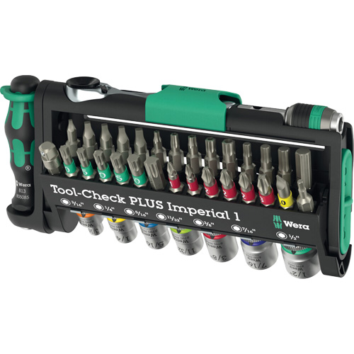 Tool-Check PLUS Imperial 1 Tool Set, 39 Pcs, 1/4" Drive Size Absolute Business Supply
