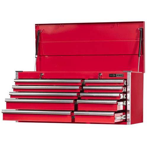 Coffre pour m&eacute;canicien de s&eacute;rie Pro PCM4210 , 40-3/10" la, 10 tiroirs, Rouge Absolute Business Supply