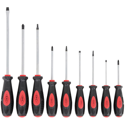 Jeu de tournevis ergonomiques IESD-9S, 9 mcx, Magn&eacute;tique Absolute Business Supply