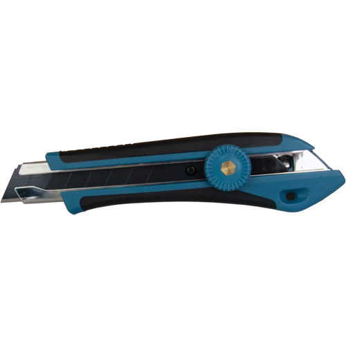Couteau professionnel de 18 mm, Acier inoxydable, Robuste, Prise en Caoutchouc Absolute Business Supply