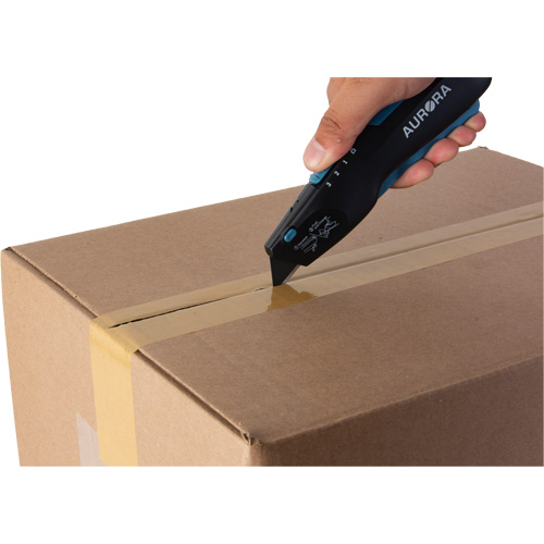 Retractable Safety Knife , Stainless Steel, Heavy-Duty, Plastic/Aluminum Handle Absolute Business Supply