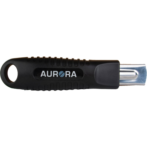 Standard-Duty Retractable Safety Knife, Stainless Steel, Rubber Handle Absolute Business Supply