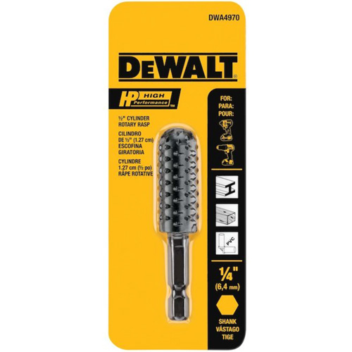 R&acirc;pe rotative cylindrique haute performance 1/2" avec tige hexagonale 1/4" Absolute Business Supply