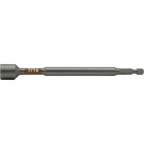 Impactech&reg; Nut Driver, 7/16" Tip, 1/4" Drive, 6" L, Magnetic Absolute Business Supply