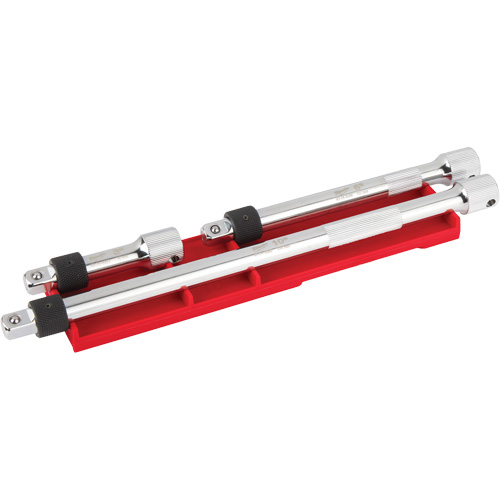 Jeu de rallonges verrouillables, Prise de 3/8", Fini Chrome, 3 M Absolute Business Supply