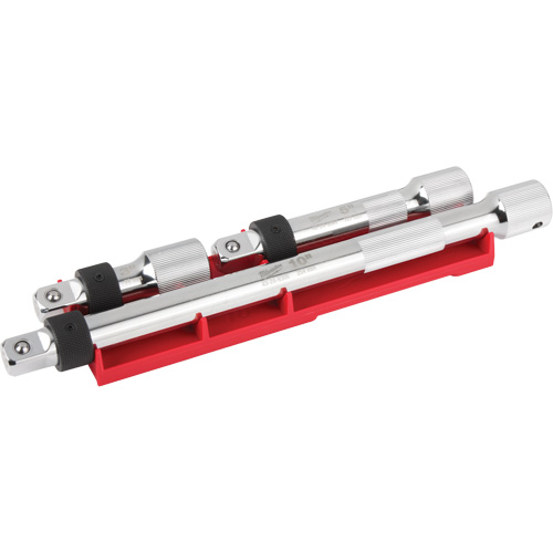 Locking Extension Set, 1/2" Drive, Chrome Finish, 3 Pcs Absolute Business Supply