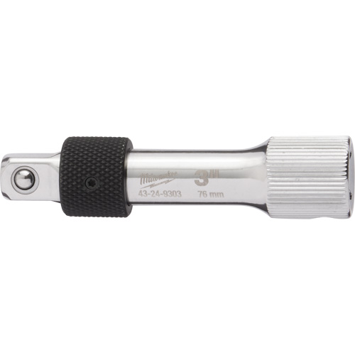 Locking Extension Socket, 3/8" Drive, 3" L Absolute Business Supply