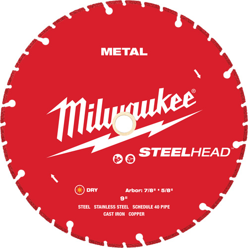 STEELHEAD Cutting Diamond Blade, 9", Metal Use Absolute Business Supply