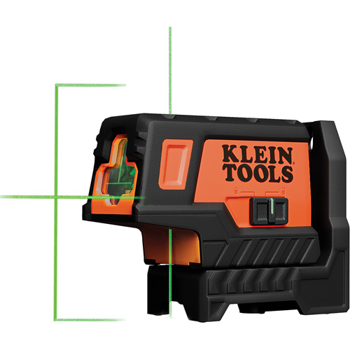 Compact Green Cross-Line Laser Level with Plumb Spot Absolute Business Supply