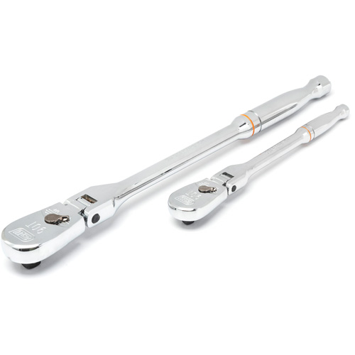 1/4" & 3/8" Drive 90-Tooth Teardrop Ratchet Set Absolute Business Supply