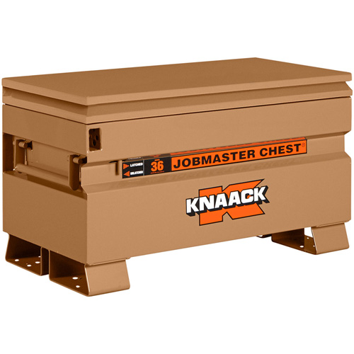 Model 36 Jobsite Chest with Padlock, 36" x 19" x 21-1/2", Steel, Tan Absolute Business Supply