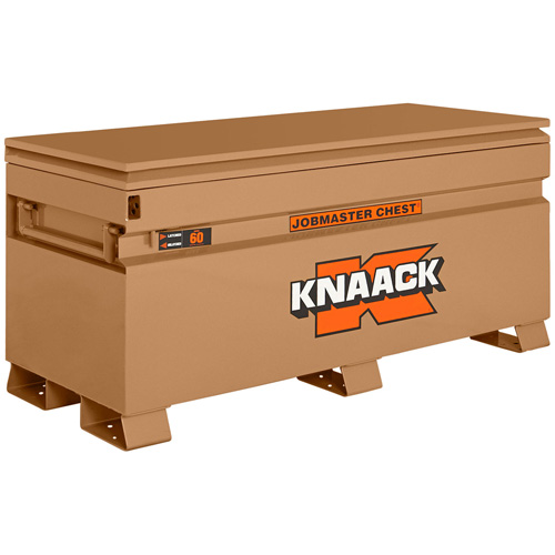 Model 60 Jobsite Chest with Padlock, 60" x 24" x 28-1/2", Steel, Tan Absolute Business Supply