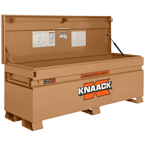 Coffre de chantier mod&egrave;le 2472 avec cadenas, 72" x 24" x 28-1/4", Acier, Havane Absolute Business Supply