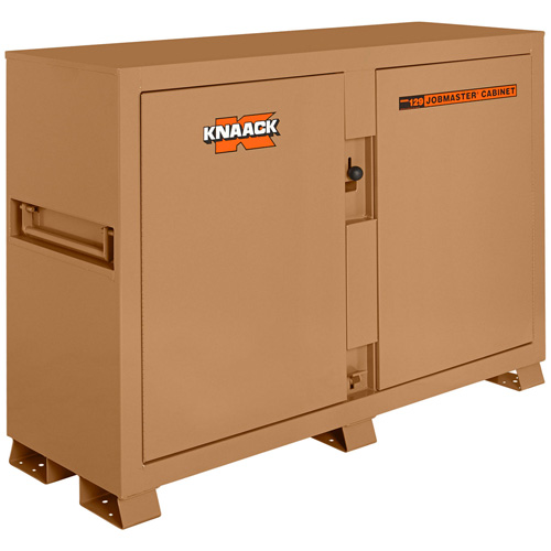 Model 129 Bin Storage Cabinet with Padlock, Steel, 48 Cubic Feet, Tan Absolute Business Supply