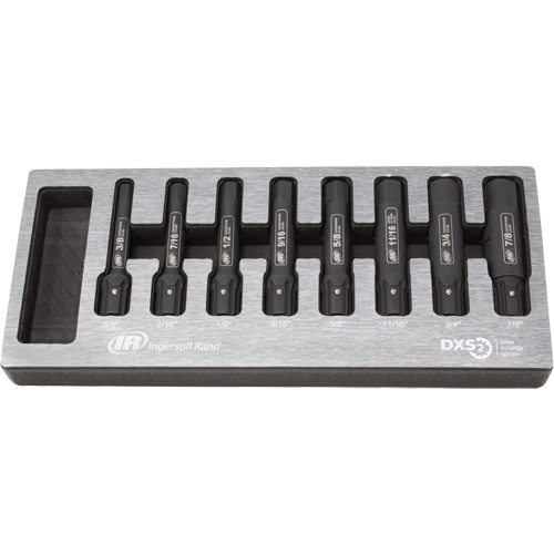 SAE Bit Impact Socket Set, Hex, 8 Pcs Absolute Business Supply