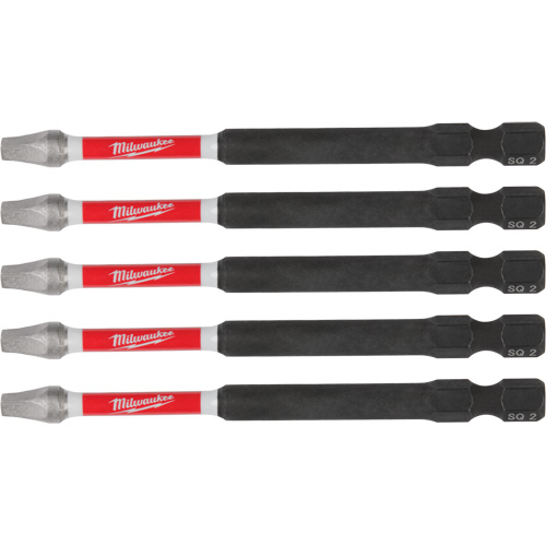 SHOCKWAVE Impact Recess Power Bits, Square, 2 Tip, 3-1/2" Length Absolute Business Supply